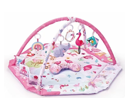 Baby play mat with 6 toys – 8-in-1 design, soft & washable | 0+ months