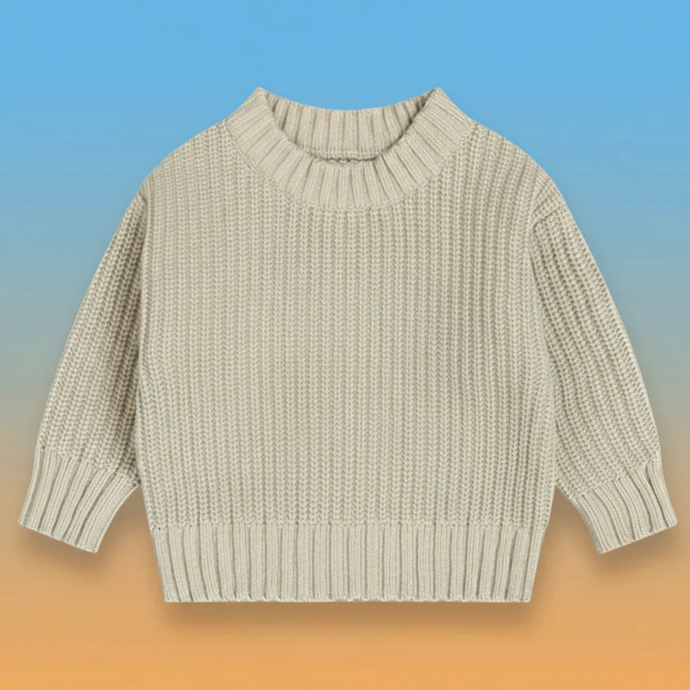 Knitted jumper for warmth and comfort – soft, easy to put on | baby & toddler