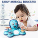 Musical octopus toy – sounds, lights, easy buttons | toddlers