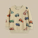 Kids' jumper with vehicle print – soft cotton, comfortable fit | boys and girls