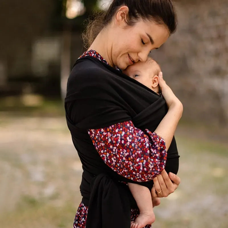 Soft baby wrap carrier – adjustable and hands-free design | parents