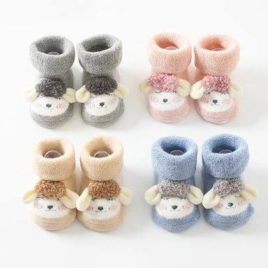 Anti-slip baby socks for crawling and first steps – soft, warm cotton | unisex