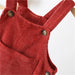 Rib overall keeps baby warm all year – soft cotton, easy to put on | Unisex dungarees