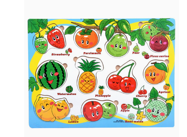 Wooden puzzle set helps kids learn letters and shapes – 6-in-1, educational | Ages 3+