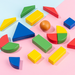Wooden shape puzzle for toddlers – colourful, educational, boosts motor skills | 18m+