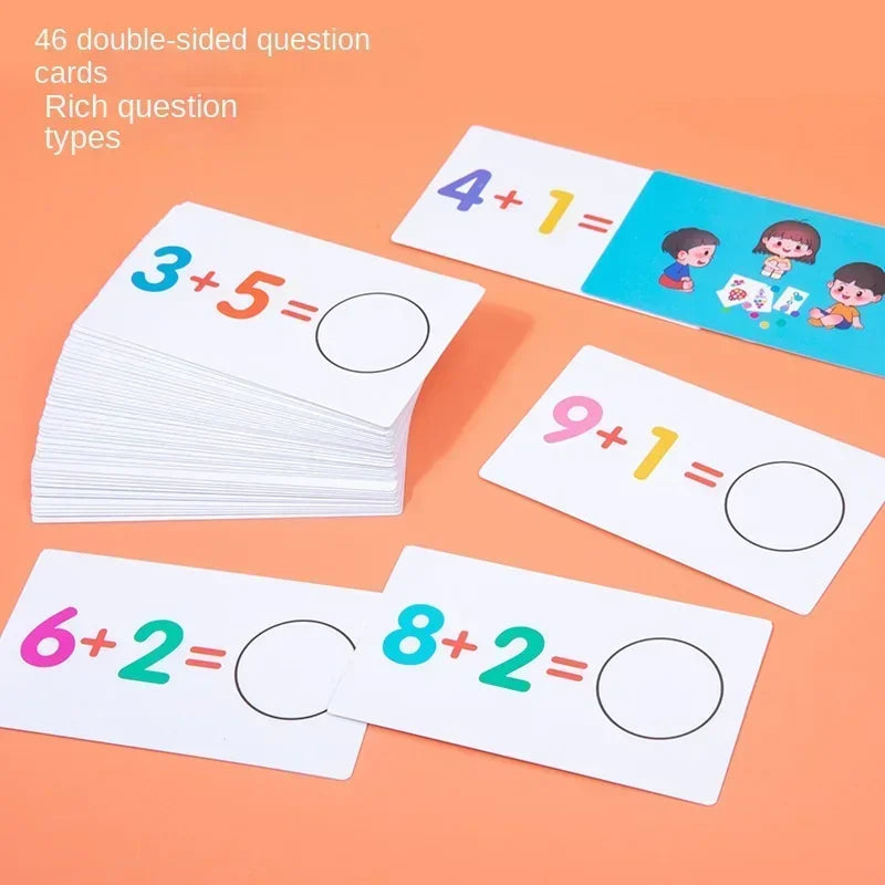 Educational maths game teaches counting – logical thinking, compact design | For kids