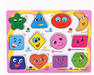 Wooden puzzle set helps kids learn letters and shapes – 6-in-1, educational | Ages 3+