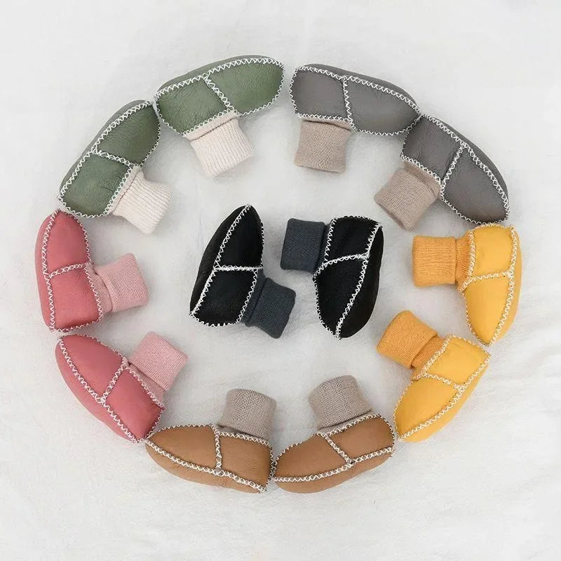 Non-slip baby slippers keep little feet warm – soft lining, flexible soles | First walkers