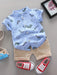 Dino summer outfit with breathable fabric – soft, playful 2-piece set | boys 9 months-3 years