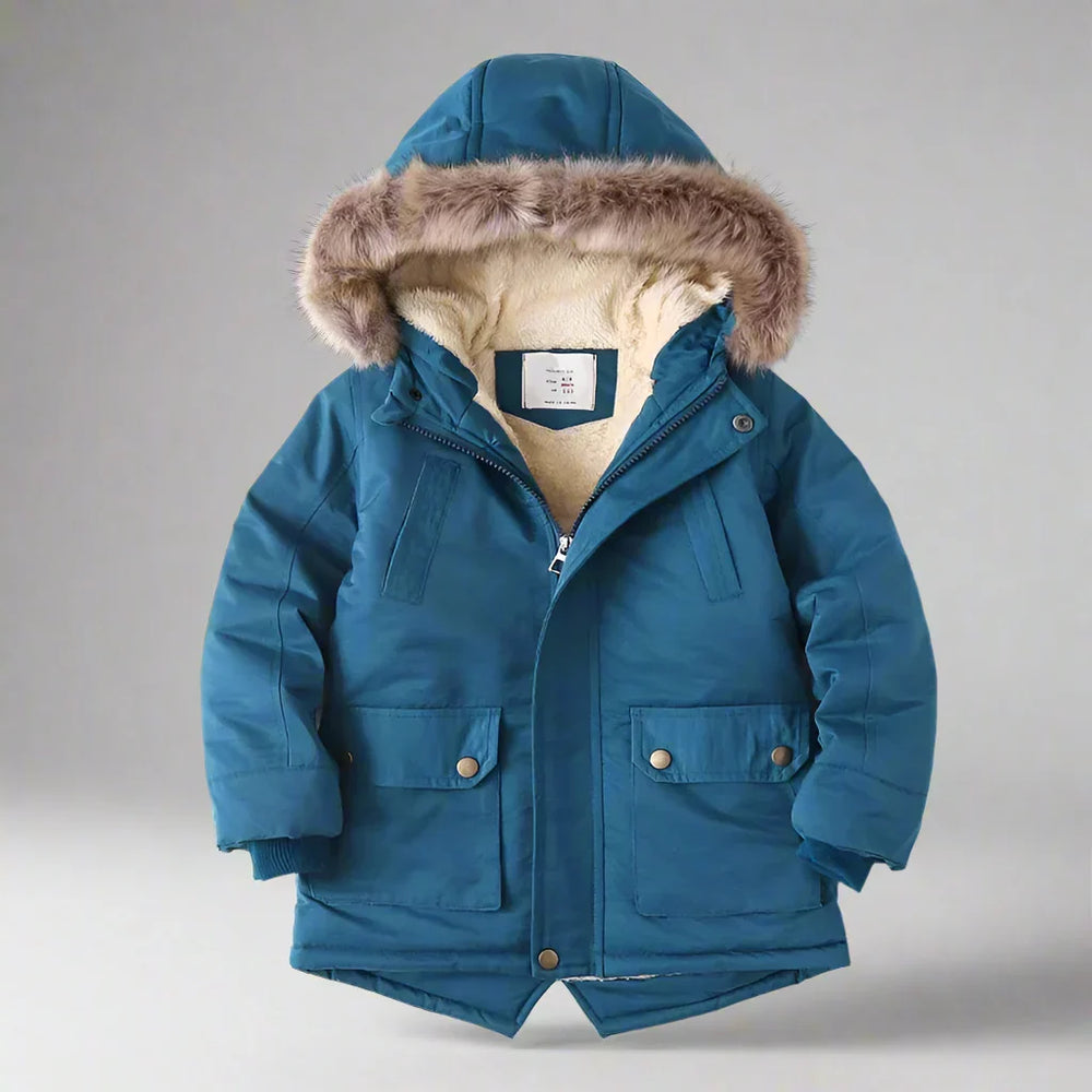 Kids winter coat with hood – padded, warm and comfortable | winter wear