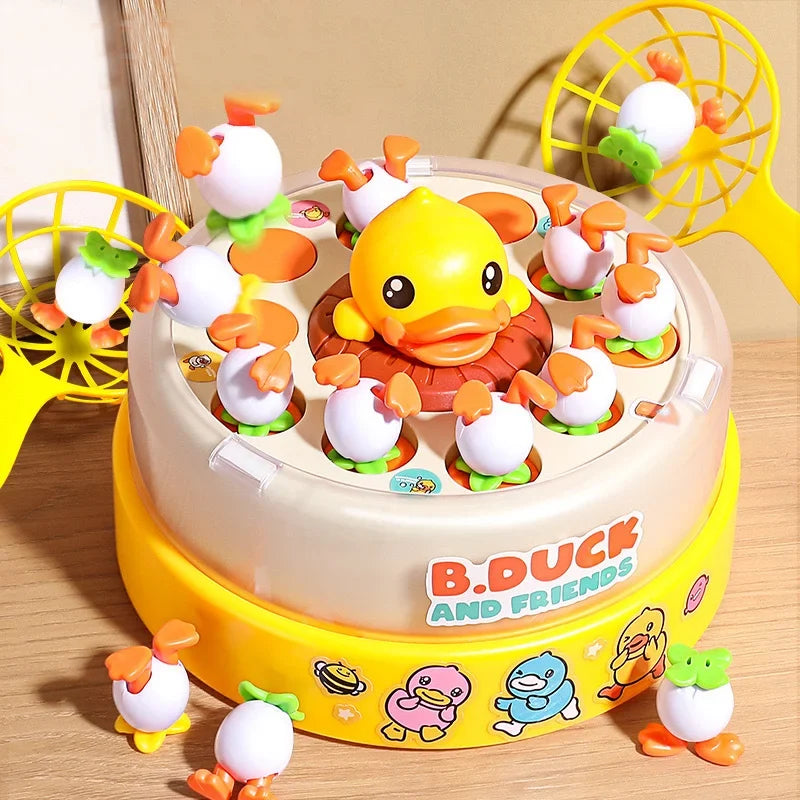 Interactive duck action game trains focus and reflexes – teamwork, multiplayer fun | kids