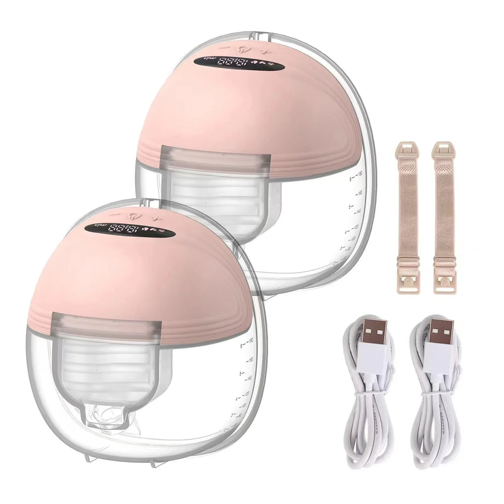 Portable hands-free breast pump – silent, wireless, adjustable | for nursing mothers