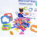 Wooden geometric puzzle blocks – shapes, colours, fine motor skills | Educational toy for kids