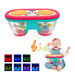 Baby drum toy with lights and sound – stimulates hearing and motor skills | musical toy