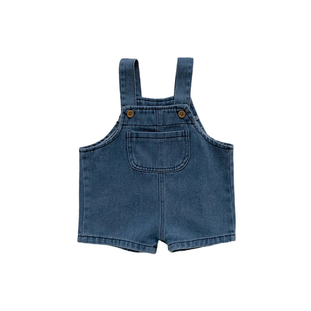 Denim dungarees & T-shirt set – Durable, breathable cotton | Baby outfit