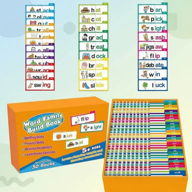 Learn to read set with flip books & flashcards – English words, builds confidence | Kids