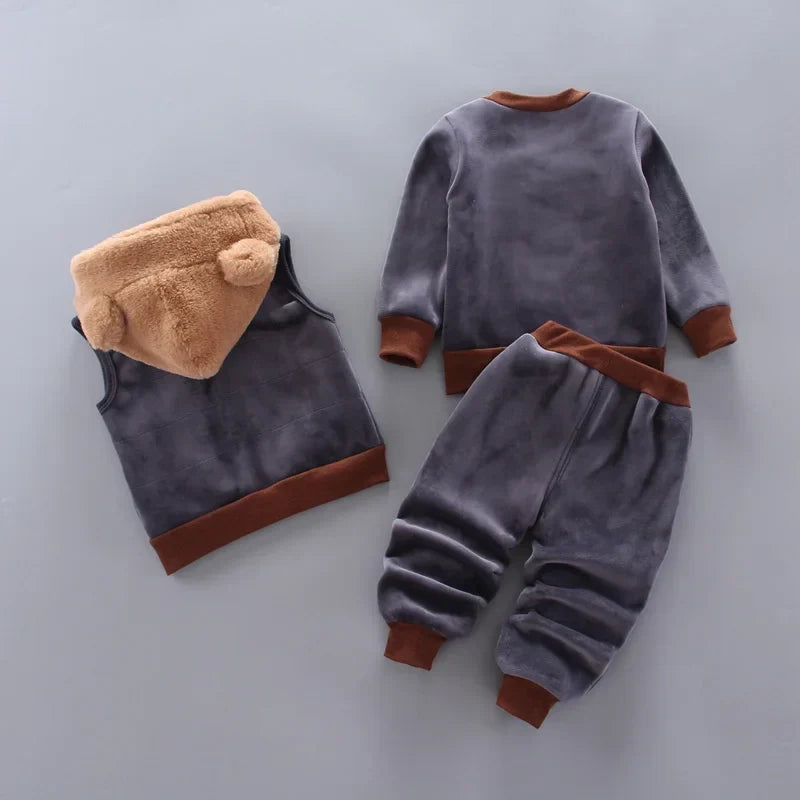 Toddler winter set with warm hoodie and trousers – soft, cosy, easy to wear | kids clothing
