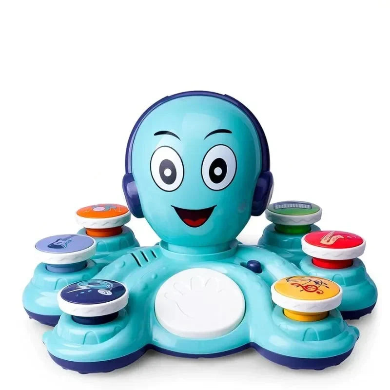 Musical octopus toy – sounds, lights, easy buttons | toddlers