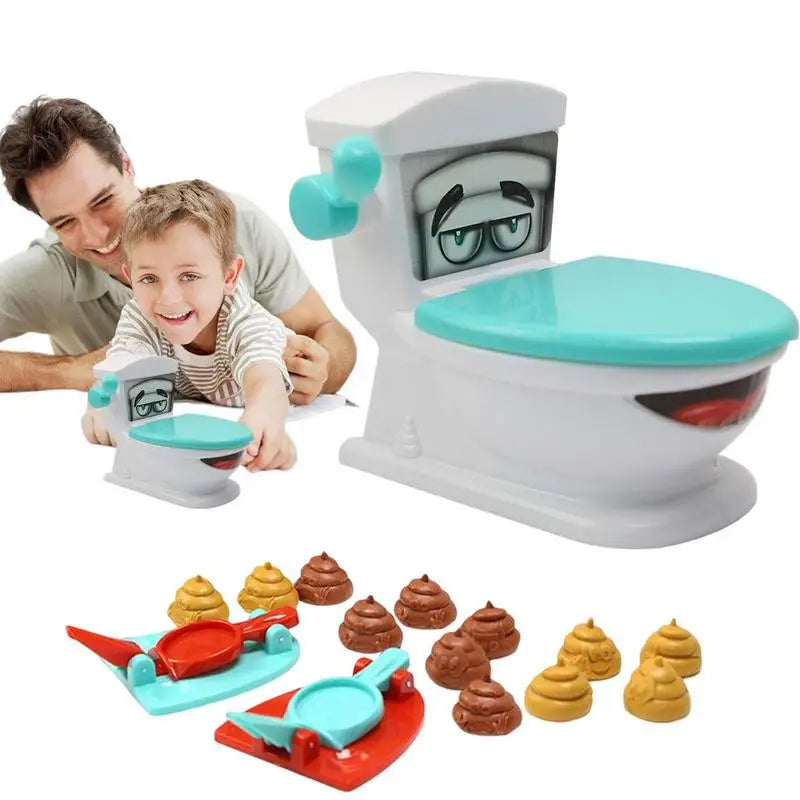 Poo catapult toilet game for ages 3+ – launch and laugh, ABS plastic | party game