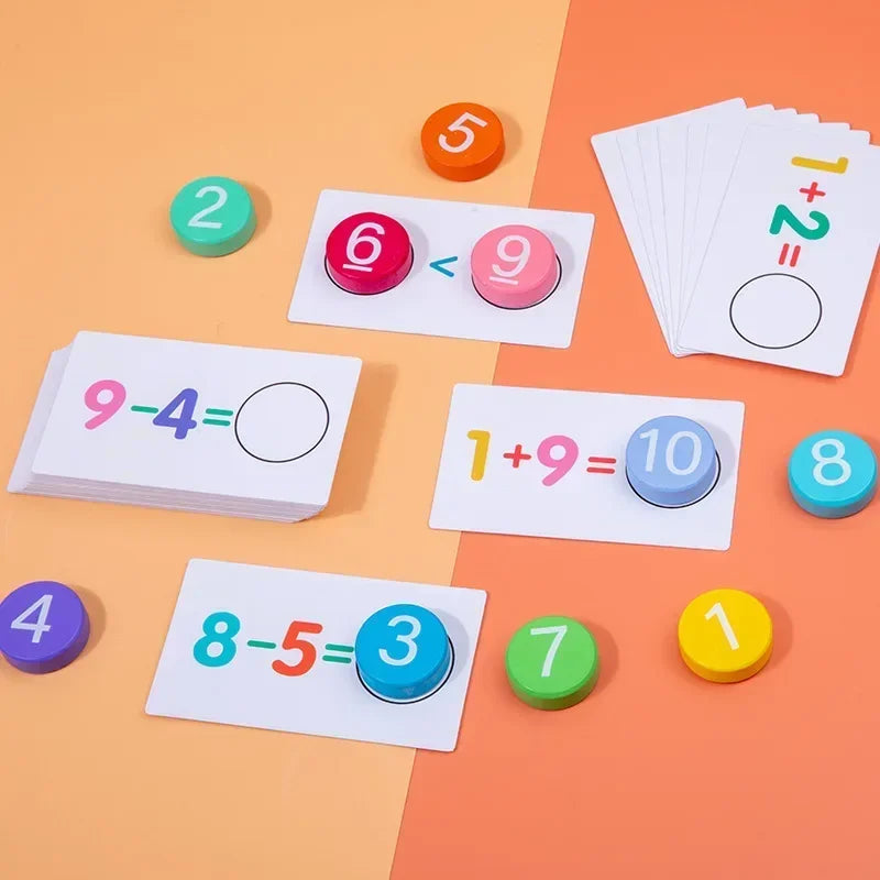 Educational maths game teaches counting – logical thinking, compact design | For kids