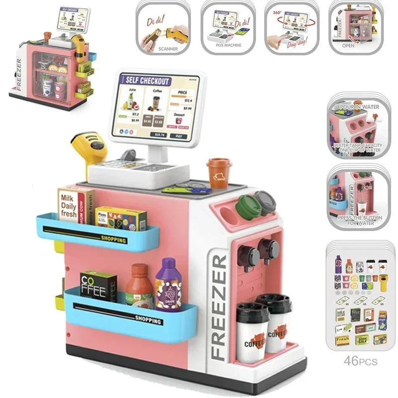 Kids toy till – teaches counting, money and role play | pretend shop toy