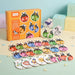 Wooden alphabet puzzle and letter matching game – Montessori-inspired, durable wood | for toddlers
