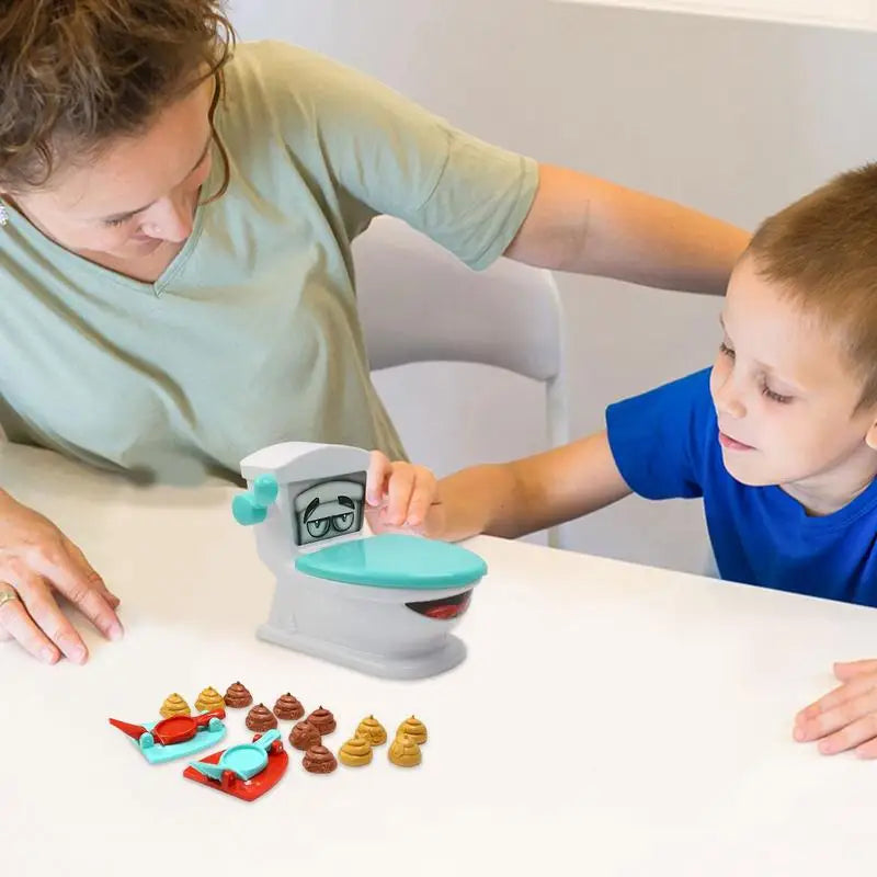 Poo catapult toilet game for ages 3+ – launch and laugh, ABS plastic | party game