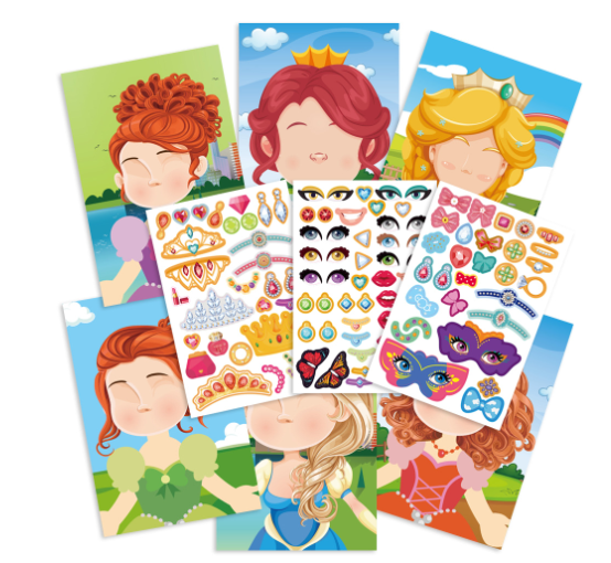 Dress-up stickers for creative outfits – reusable, mix-and-match designs | kids craft toy