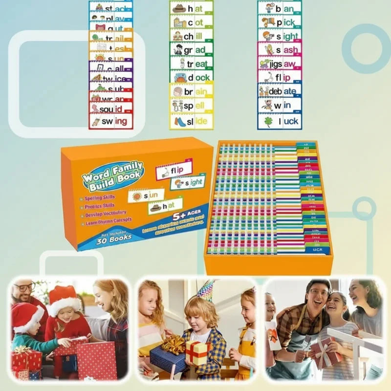 Learn to read set with flip books & flashcards – English words, builds confidence | Kids