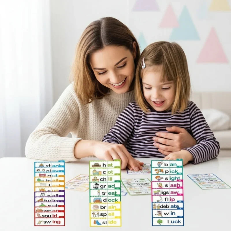 Learn to read set with flip books & flashcards – English words, builds confidence | Kids