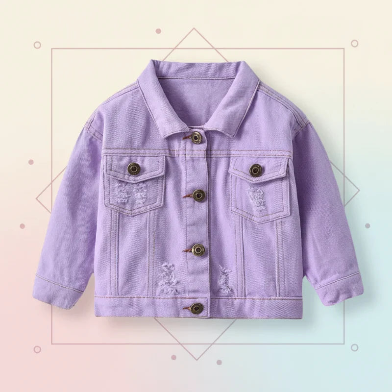 Lightweight denim jacket for kids – breathable, comfortable fit | 6 months-7 years