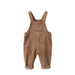 Rib overall keeps baby warm all year – soft cotton, easy to put on | Unisex dungarees
