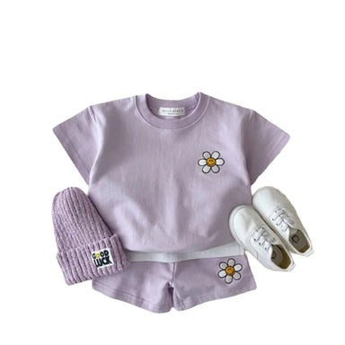 Summer set with T-shirt and shorts – breathable cotton, unisex design | boys & girls