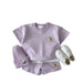 Summer set with T-shirt and shorts – breathable cotton, unisex design | boys & girls