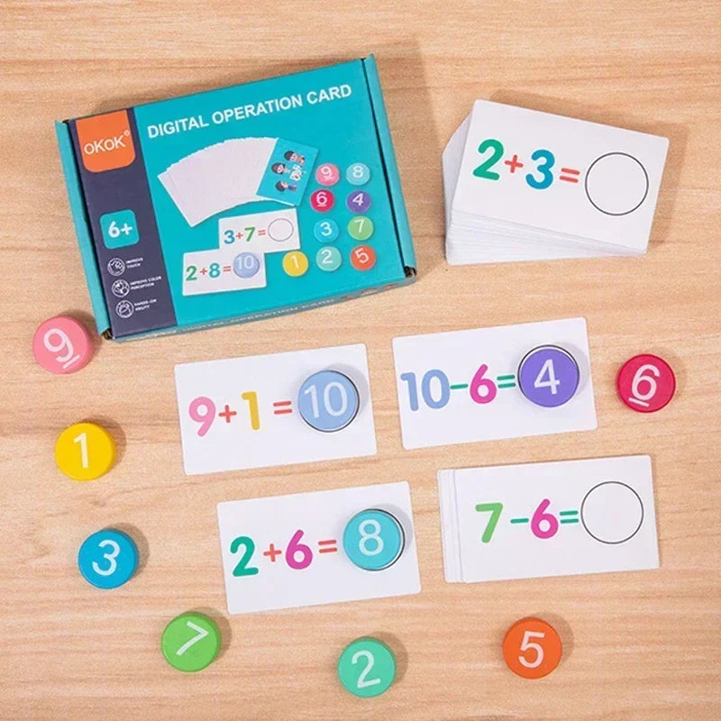 Educational maths game teaches counting – logical thinking, compact design | For kids