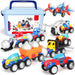 Magnetic vehicle building set with snap-together pieces – creative, educational play | kids toy