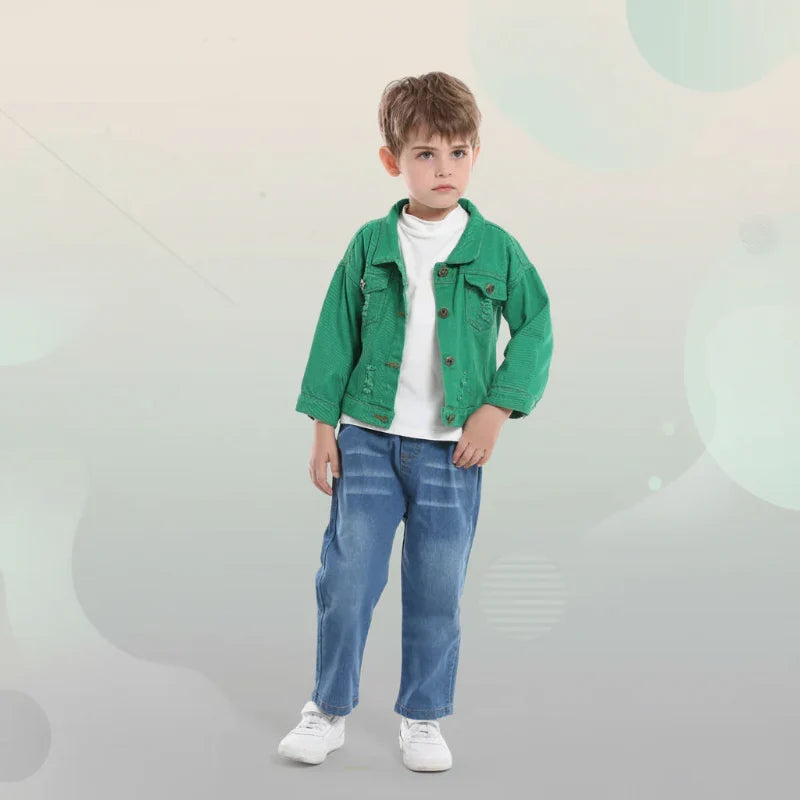 Lightweight denim jacket for kids – breathable, comfortable fit | 6 months-7 years