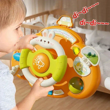 Interactive steering wheel toy with sound and music – fun for car rides and pushchair | babies 1+