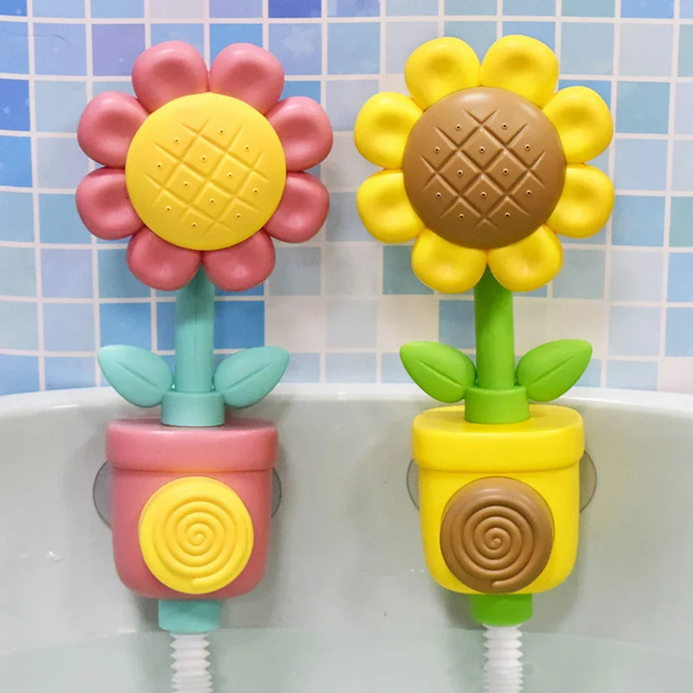 Interactive bath toy with water spray – water-saving, suction cups | kids bath fun