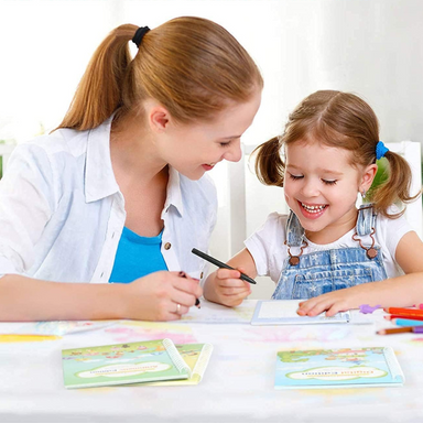 Writing practice set for kids – reusable workbooks, pens included | ages 3+