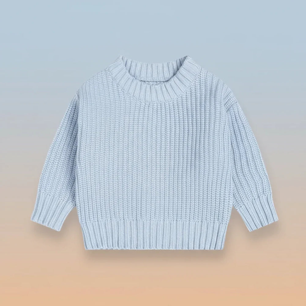 Knitted jumper for warmth and comfort – soft, easy to put on | baby & toddler