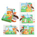 Fabric baby book with tags – sounds, cotton, 15x14 cm | sensory toy