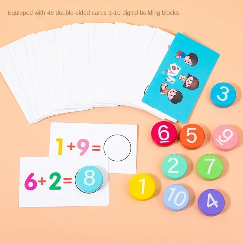 Educational maths game teaches counting – logical thinking, compact design | For kids