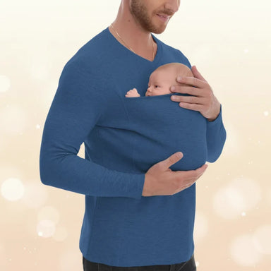 Baby carrier T-shirt with kangaroo pouch – skin-to-skin, hands-free | parents