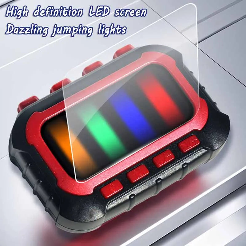Reaction game boosts focus and reduces stress – LED lights, portable design | kids & adults