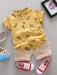 Dino summer outfit with breathable fabric – soft, playful 2-piece set | boys 9 months-3 years