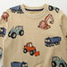 Kids' jumper with vehicle print – soft cotton, comfortable fit | boys and girls