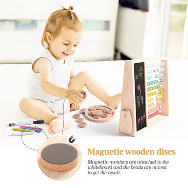 Wooden abacus helps children learn to count – boosts maths, motor skills | Montessori toy