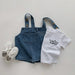Denim dungarees & T-shirt set – Durable, breathable cotton | Baby outfit