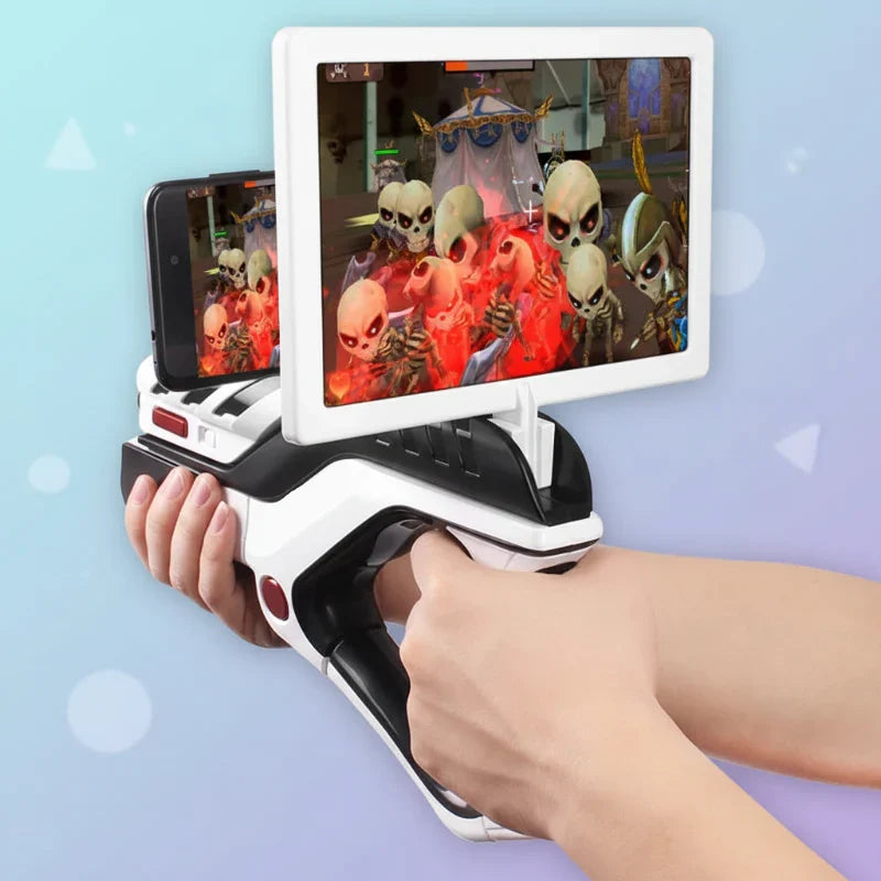 AR blaster with augmented reality gameplay – Bluetooth, multiplayer fun | smartphone toy gun